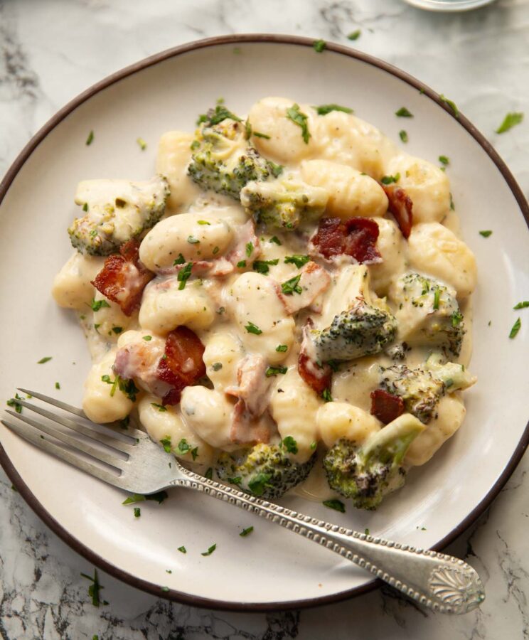 Boursin, Bacon and Broccoli Gnocchi